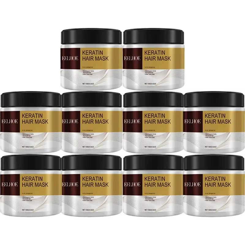 100G Collagen Hair Mask Keratin Hair Treatment Deep Repair Argan Oil Collagen Essence Keratin Conditioner for Dry Damaged Hair