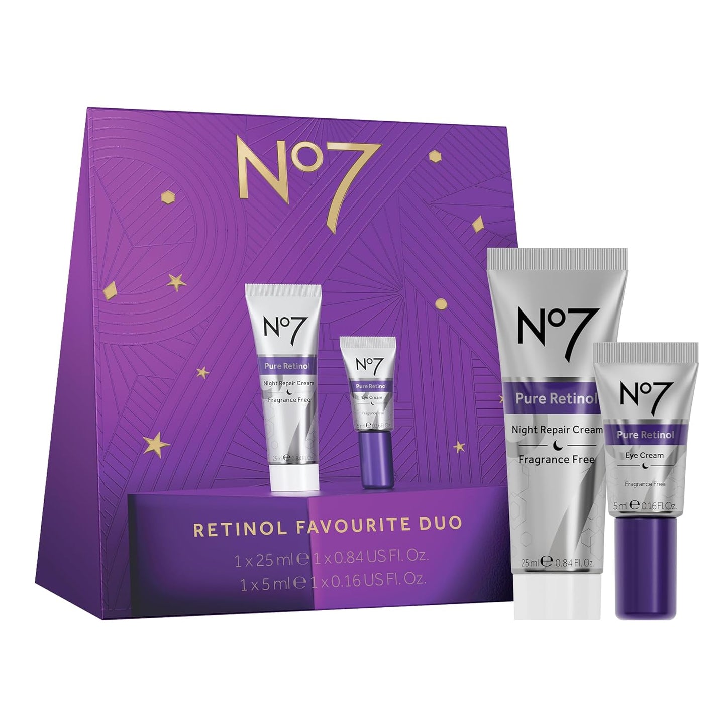 Retinol Favorite Gift Set - Skincare Set Includes Retinol Night Repair Cream & Retinol Eye Cream - Visibly Smoothes, Plumps & Firms Complexion with Collagen Peptides + Shea Butter (2 Count)